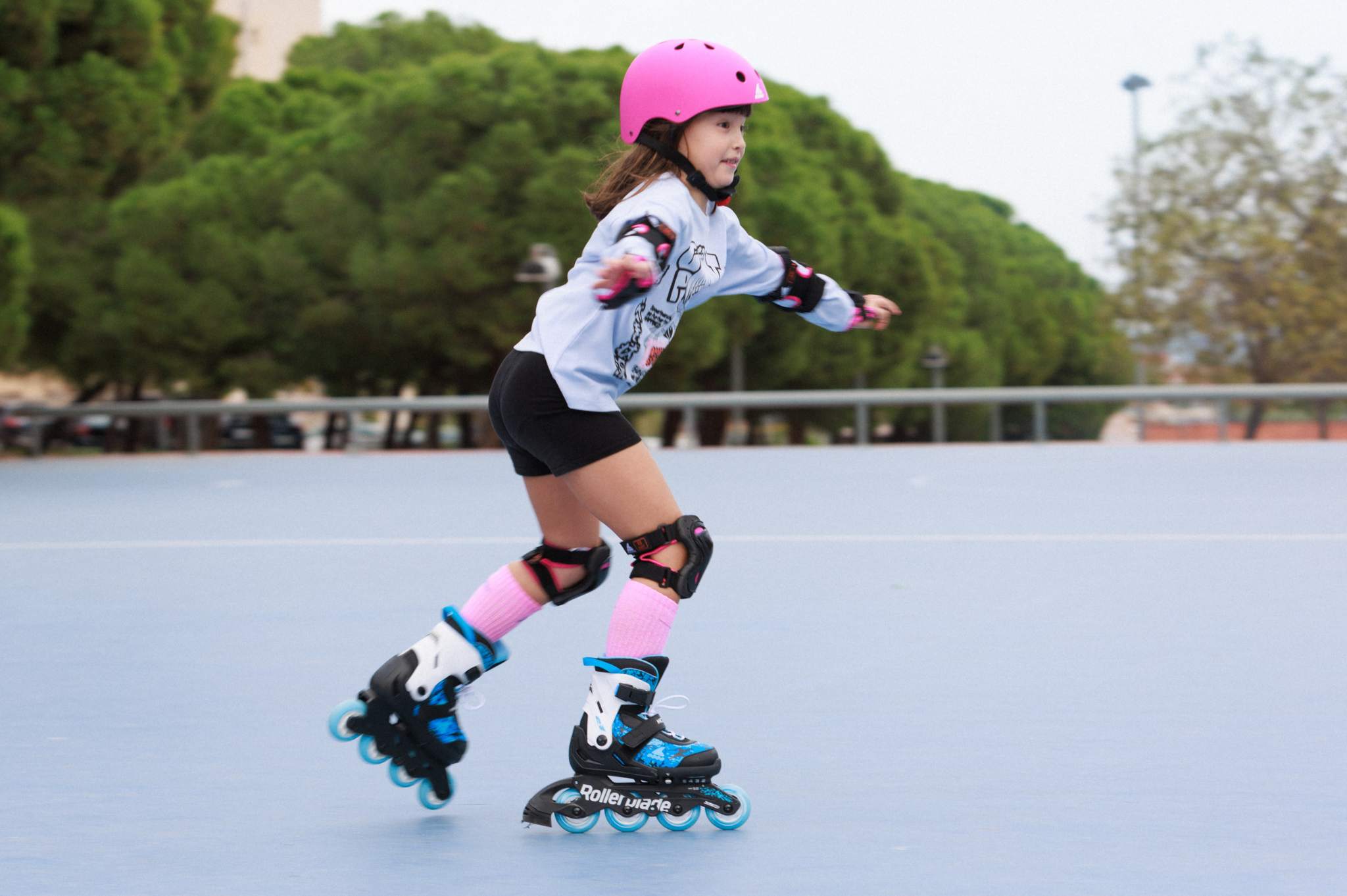 Rolki dziecięce Rollerblade Microblade SL czarno-niebieskie