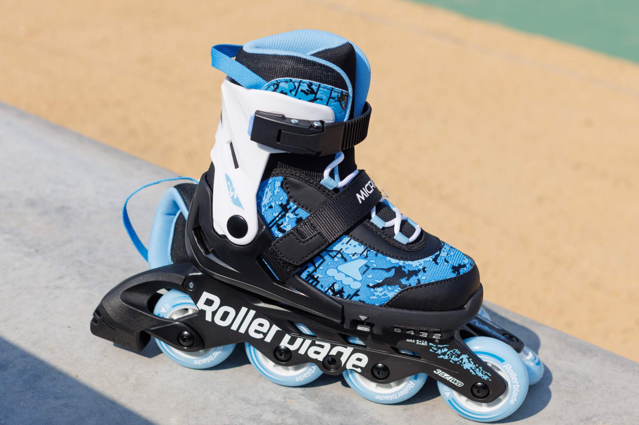 Rolki dziecięce Rollerblade Microblade SL czarno-niebieskie