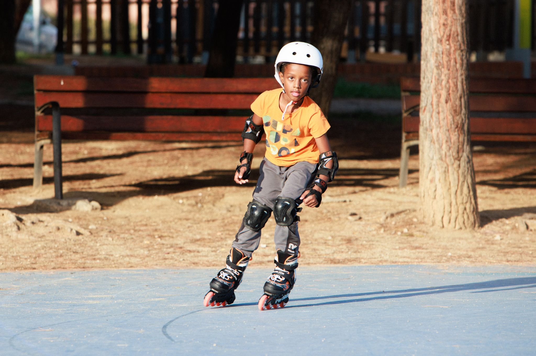 Rolki dziecięce Rollerblade Microblade SL czarno-pomarańczowe