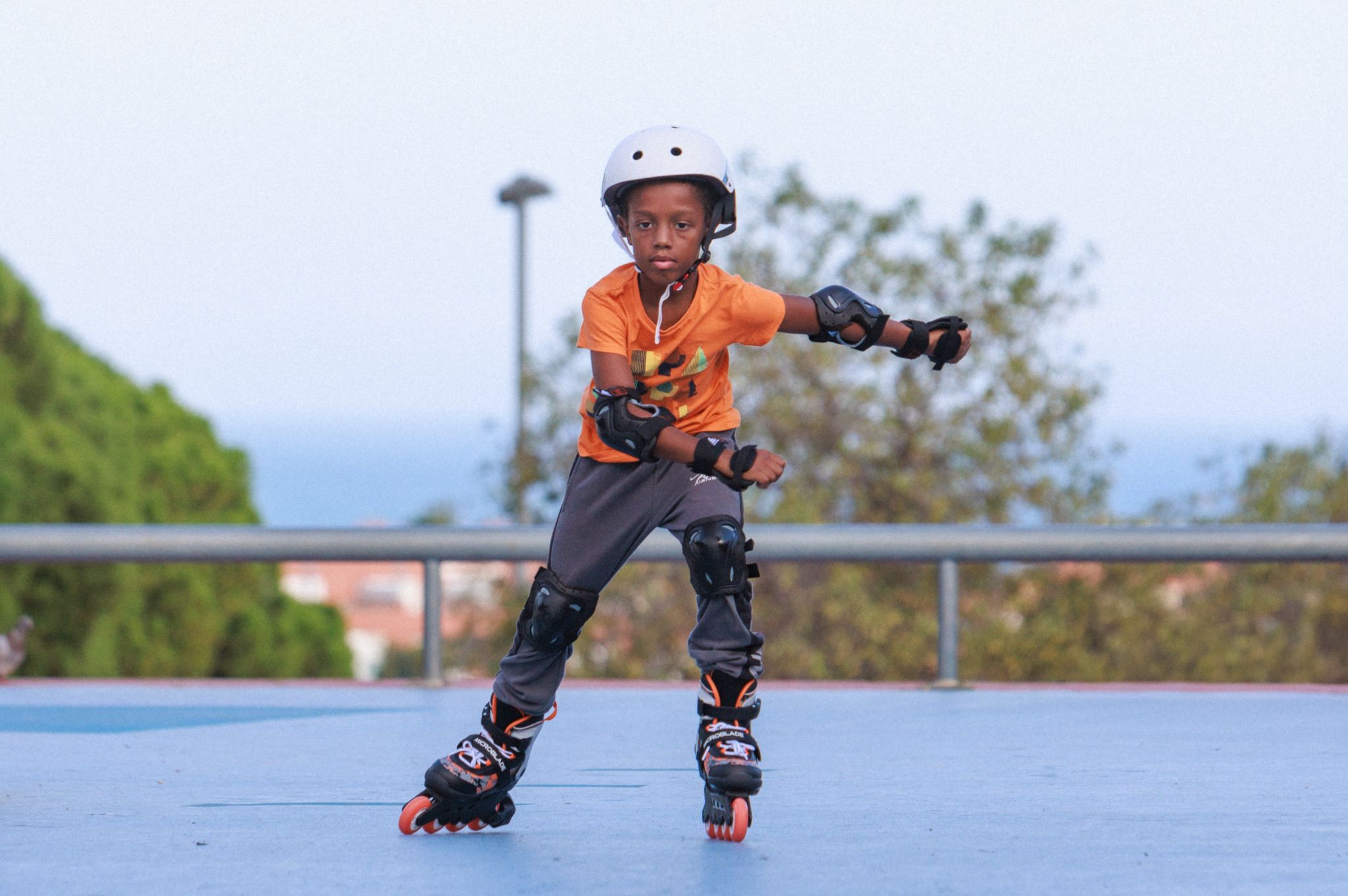 Rolki dziecięce Rollerblade Microblade SL czarno-pomarańczowe