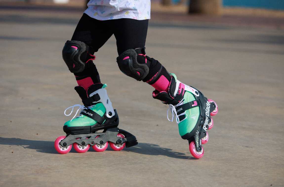 Rolki dziecięce Rollerblade Microblade XT czarno-miętowo-różowe