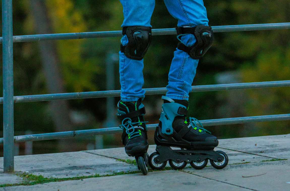 Rolki dziecięce Rollerblade Microblade XT czarno-zielone