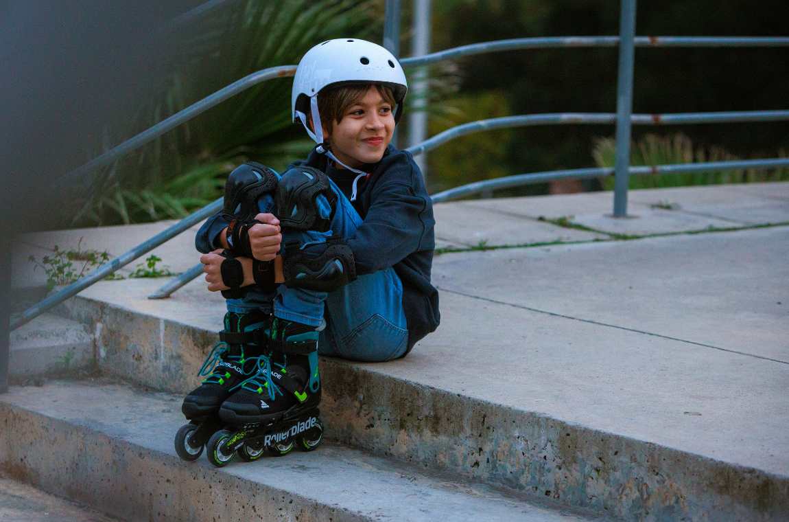 Rolki dziecięce Rollerblade Microblade XT czarno-zielone