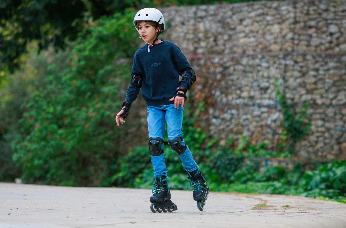 Rolki dziecięce Rollerblade Microblade XT czarno-zielone