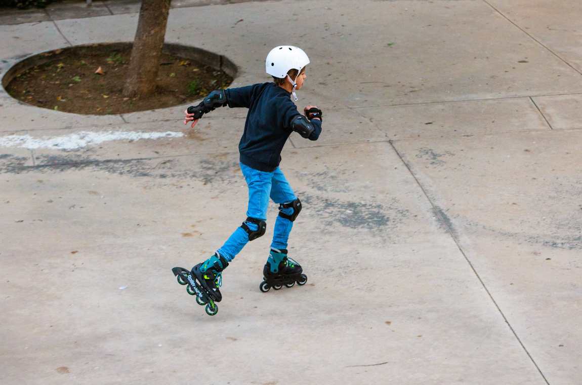 Rolki dziecięce Rollerblade Microblade XT czarno-zielone