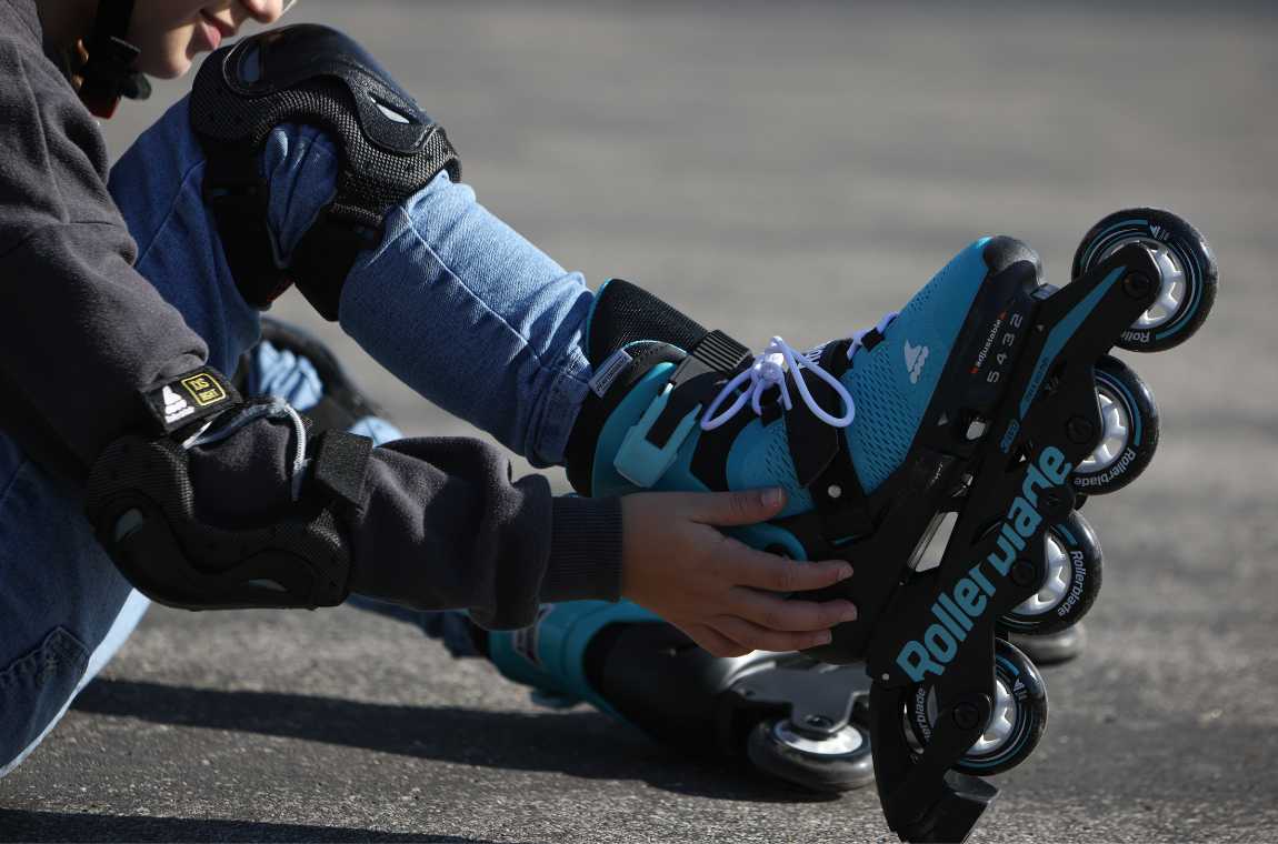 Rolki Rollerblade Microblade błękitno-czarne