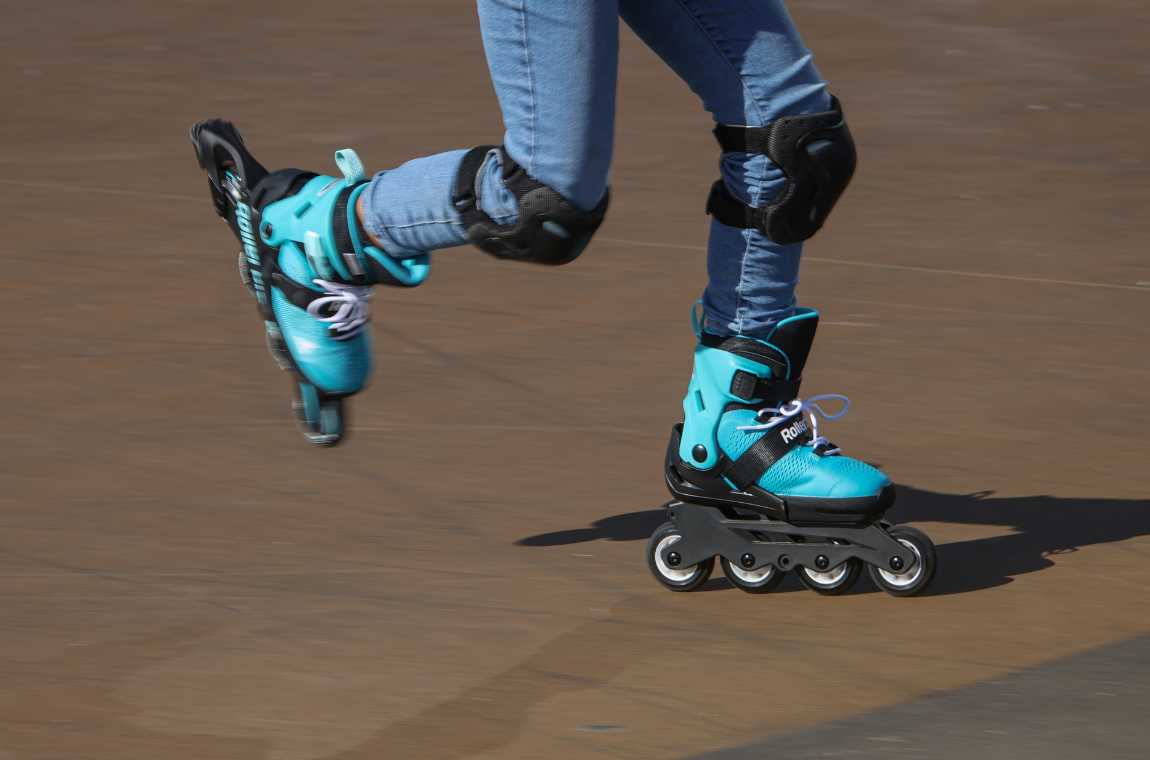 Rolki Rollerblade Microblade błękitno-czarne