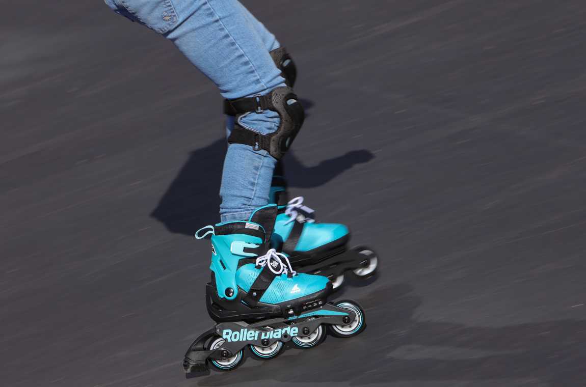 Rolki Rollerblade Microblade błękitno-czarne