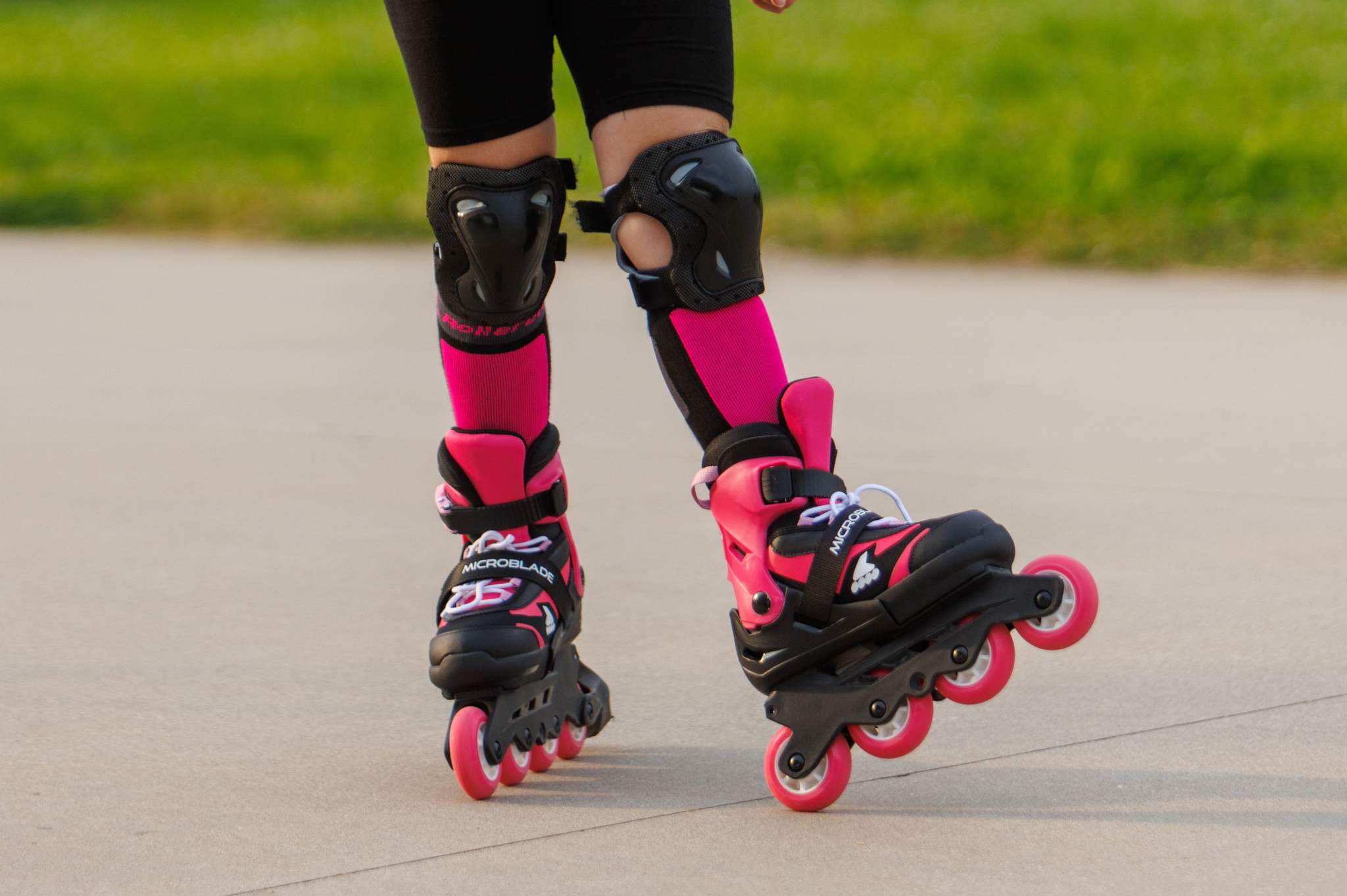 Rolki dziecięce Rollerblade Microblade czarno-różowe