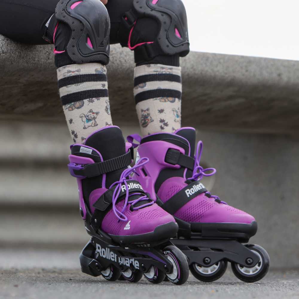 Rolki Rollerblade Microblade fioletowo-czarne