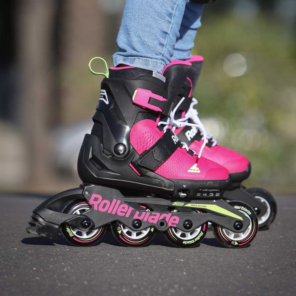 Rolki Rollerblade Microblade różowo-czarne