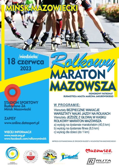 Rolkowy Maraton na Mazowszu - edycja 2023!