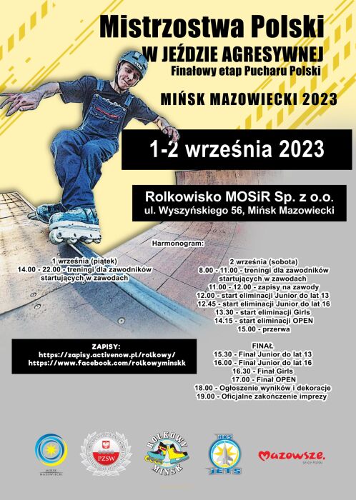 Mistrzostw Polski w Jeździe Agresywnej na Rolkach 2023