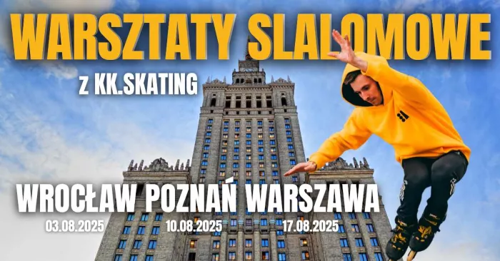 Warsztaty slalomowe na rolkach z Konradem Kitą – Warszawa, Poznań, Wrocław