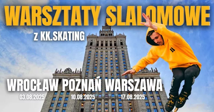 Warsztaty slalomowe na rolkach z Konradem Kitą – Warszawa, Poznań, Wrocław