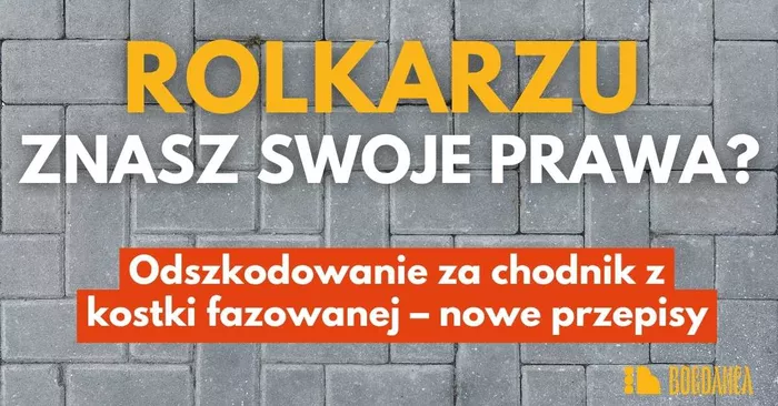 Odszkodowanie dla rolkarza za chodnik z kostki fazowanej - nowe prawo, Twoje prawa!